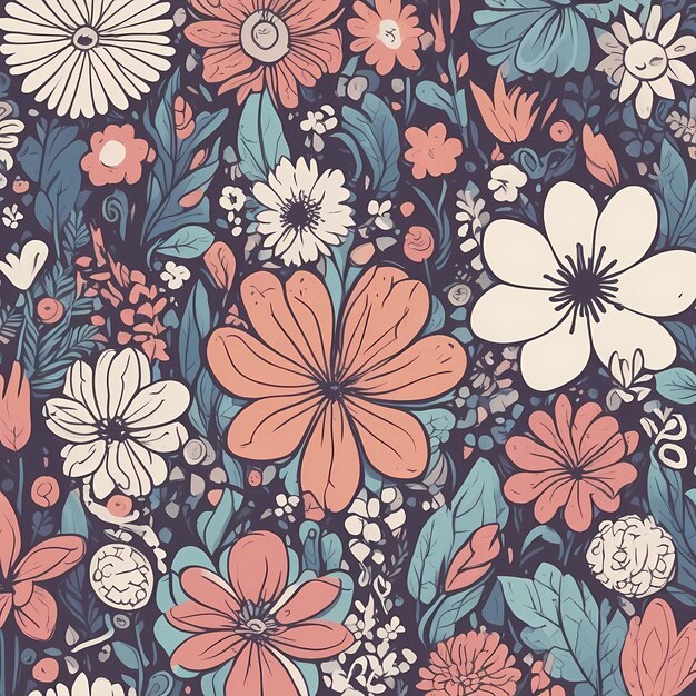 Um belo fundo floral