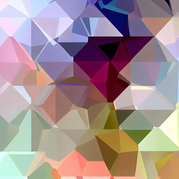 Foto um belo fundo poligonal multicolor com ideias criativas