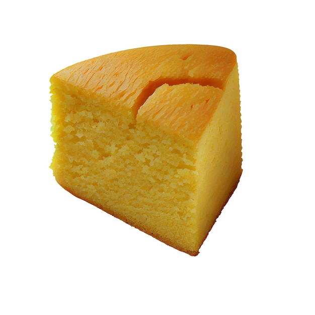 Um bolo amarelo com um buraco no meio