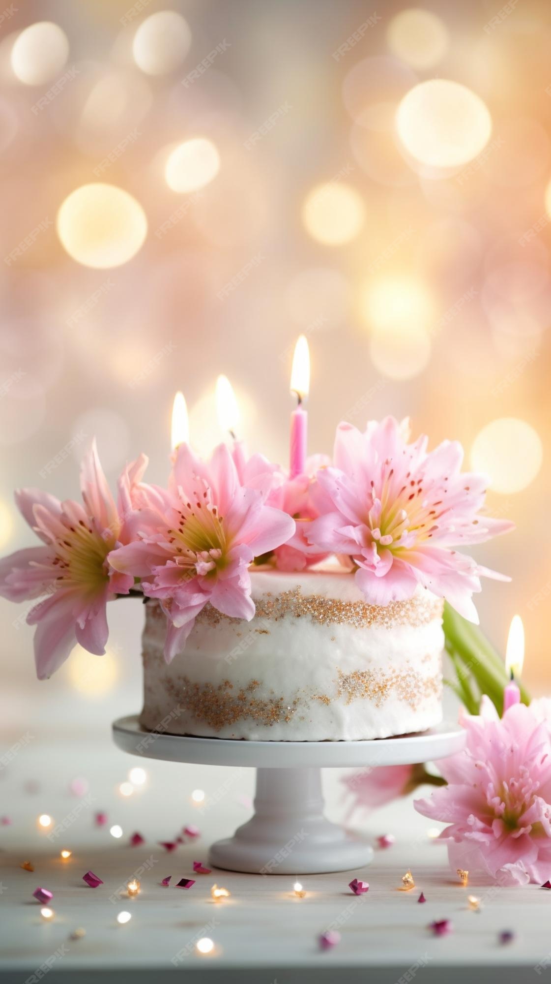 Fundo Bolo Rosa E Branco Com Flores Decora Fundo, Imagem De Bolos De Aniversário  Feminino, Aniversário, Feliz Aniversário Imagem de plano de fundo para  download gratuito