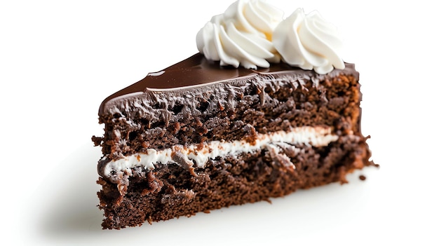 Um bolo de chocolate decadente com uma rica cobertura cremosa, o deleite perfeito para qualquer amante do chocolate.