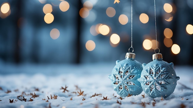 Um boneco de neve feito lá fora à luz da manhã