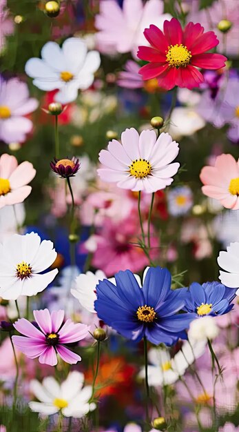 Foto um bouquet de flores que estão na grama