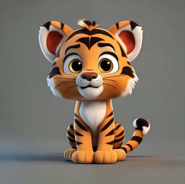 um brinquedo de tigre com um peito branco e uma camisa branca