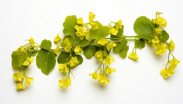 um buquê de flores amarelas em uma superfície branca