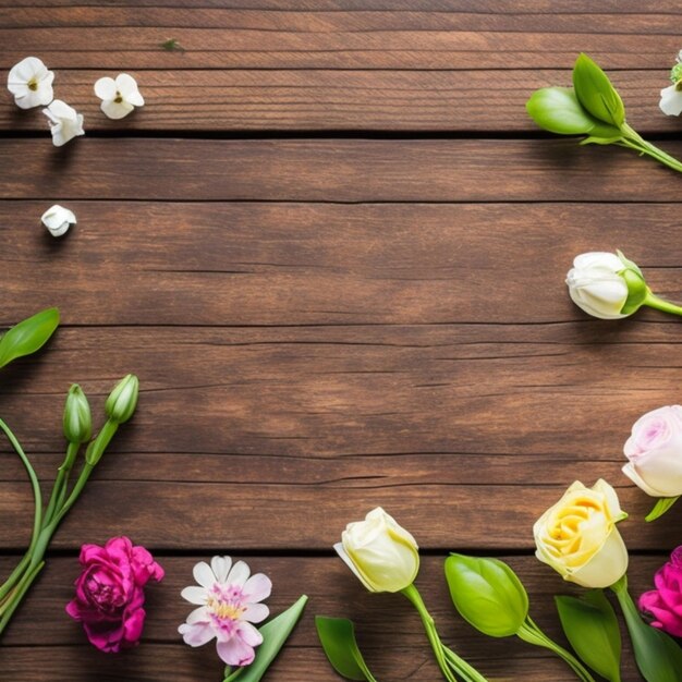 Foto um buquê de flores com um coração no topo