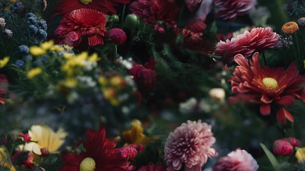 Um buquê de flores da floricultura