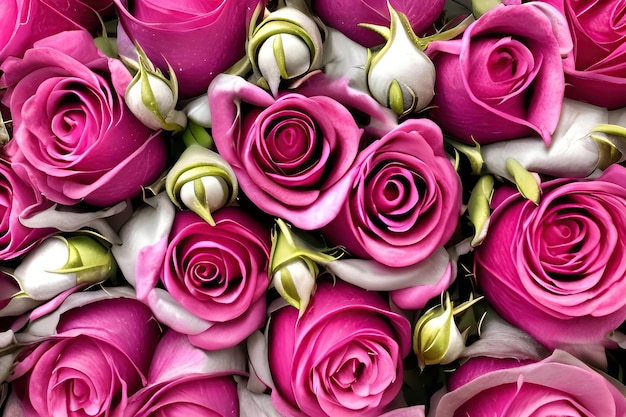 Um buquê de rosas para um casamento memorávelxA