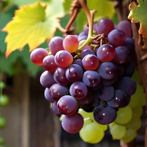 Um cacho de uvas no jardim AI