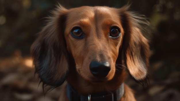 Um cachorro chamado dachshund está em uma cena do filme