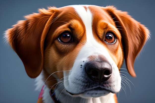 Um cachorro com uma coleira que diz o cachorro