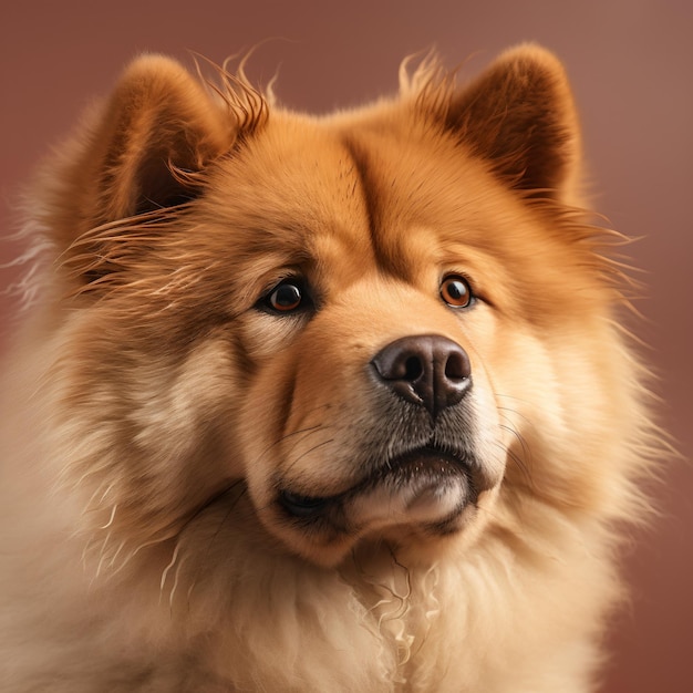 Um cachorro fofinho Chow Chow