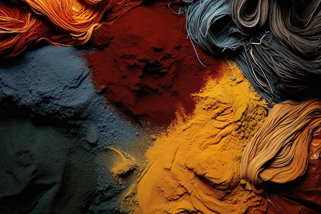 Foto um caleidoscópio de cores um close-up vibrante de uma parede multicolorida criada com tecnologia de ia generativa