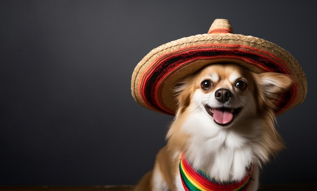 Um cão em um sombrero