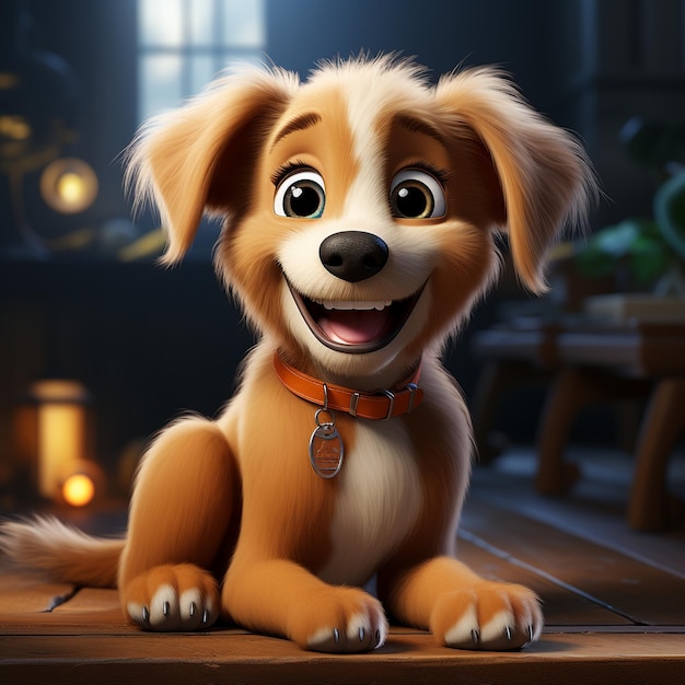 um cãoPixar Styledisney animation