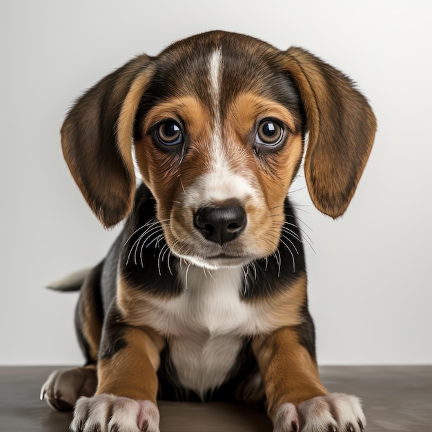 Um cãozinho de beagle.