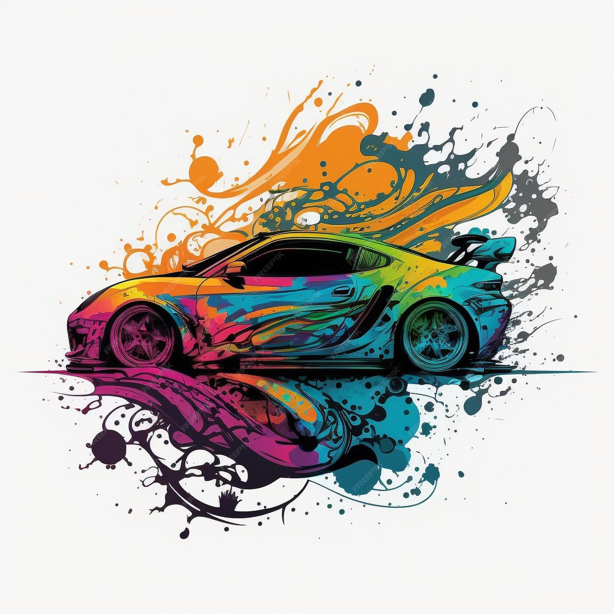 Desenho de Carro de corrida pintado e colorido por Usuário não registrado o  dia 03 de Setembro do 2018