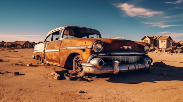 Um carro com um letreiro que diz que o nome de ninguém está no lado dele.