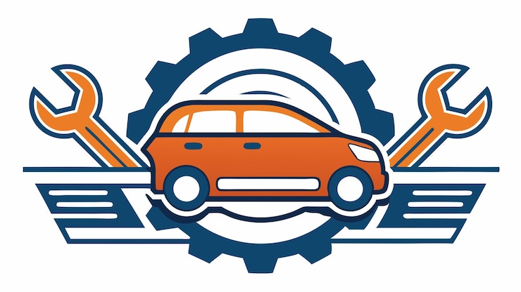 Foto um carro com um logotipo azul que diz carro nele