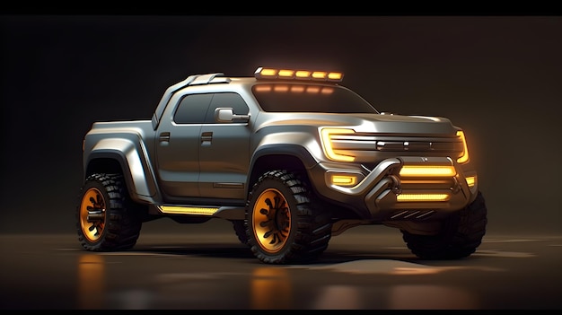 Foto um carro-conceito da ford ranger.