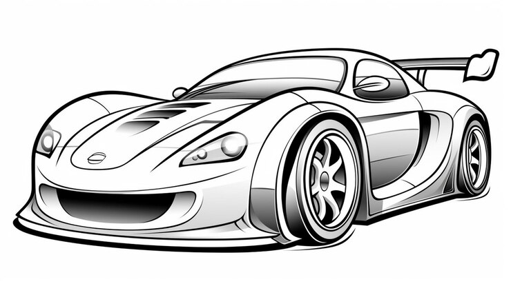 Foto um carro de desenho animado com um nariz grande e um nariz grande generativo ai