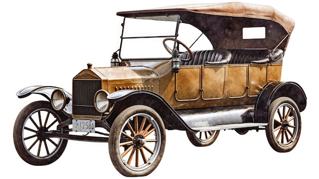 Um carro velho do início dos anos 1900