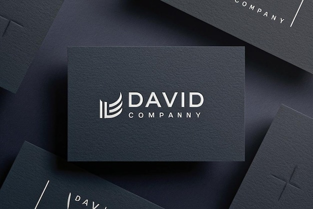 Um cartão de visita para uma empresa chamada David Company