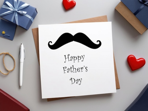 Um cartão que diz " Feliz Dia do Pai "