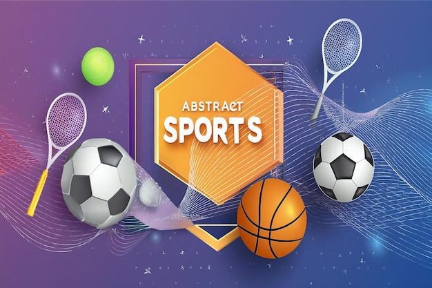 um cartaz com uma imagem de um esporte