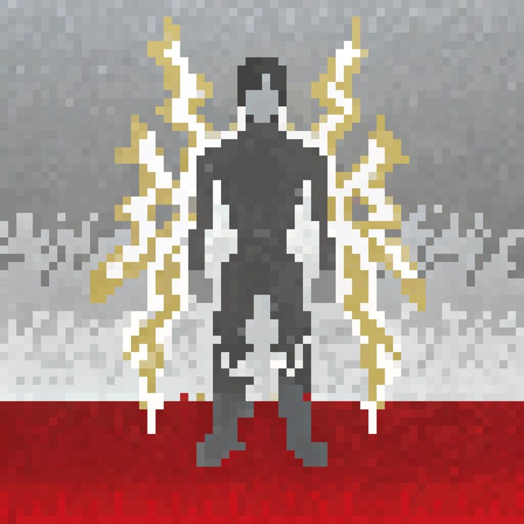 Foto um cartaz de um homem com as palavras " deus " citadas nele
