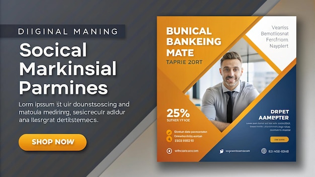 Um cartaz para a empresa que diz "banco desinteressado"
