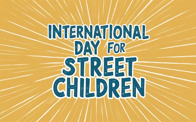 um cartaz para a rua internacional para o dia das crianças