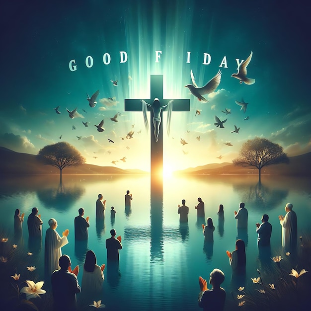 um cartaz para Good Friday é intitulado Good Friday