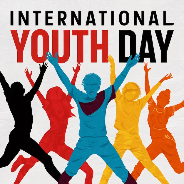 um cartaz para o Dia Internacional da Juventude