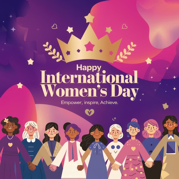um cartaz para o Dia Internacional da Mulher
