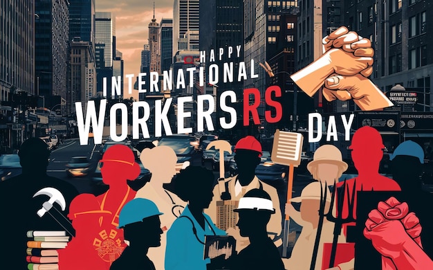 Um cartaz para o Dia Internacional dos Trabalhadores