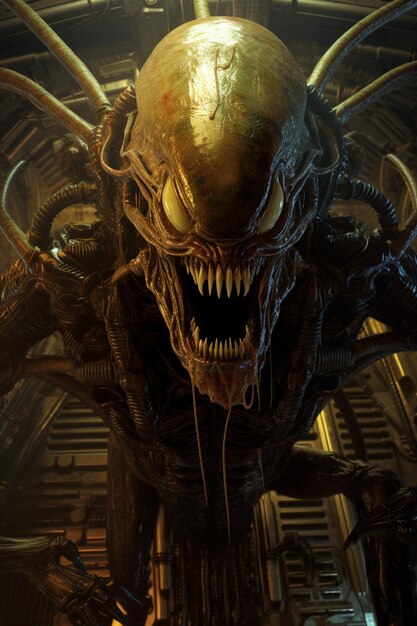 Um cartaz para o filme alienígena.