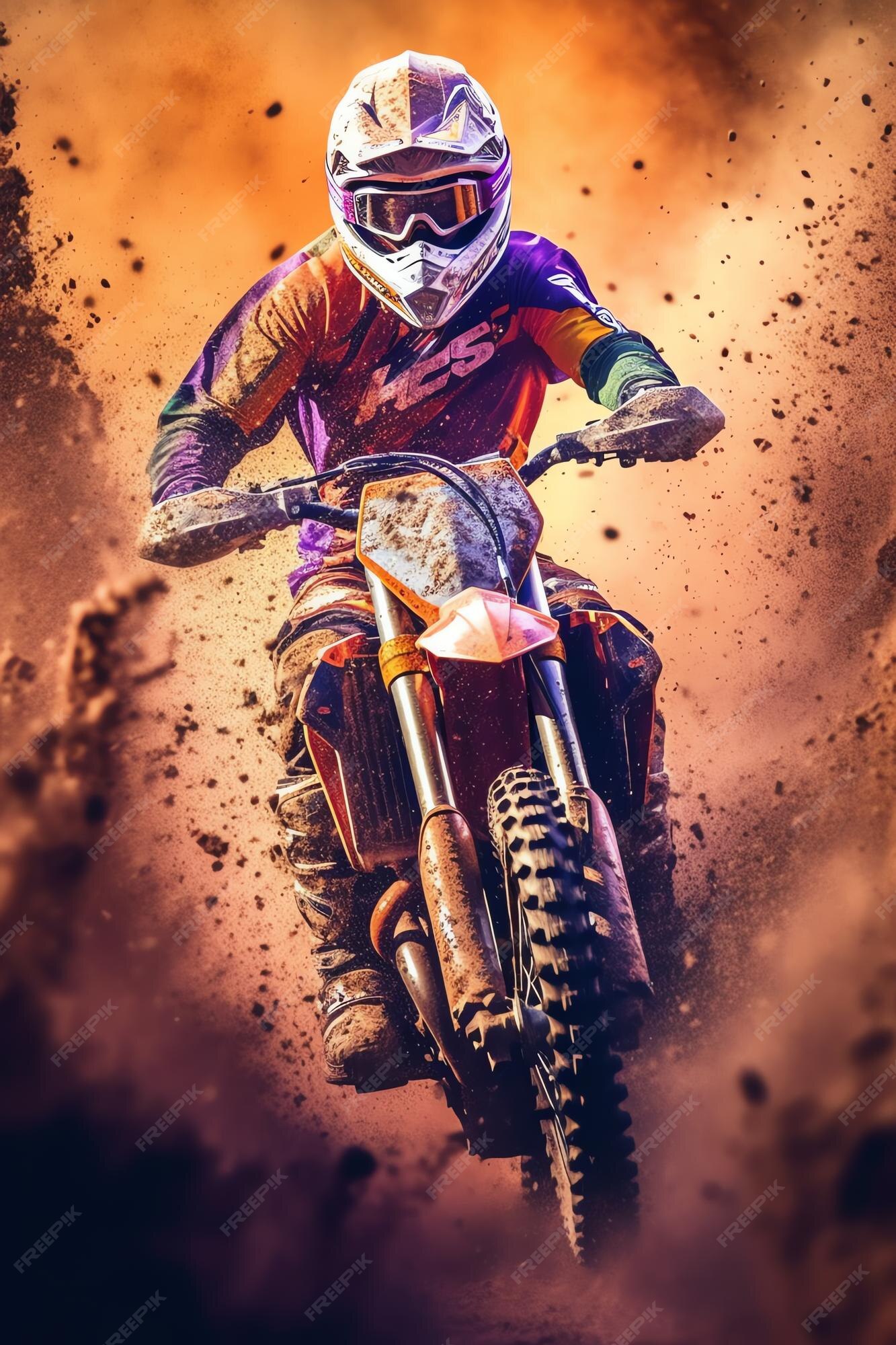 Esporte moto cartazes para a parede • posters trilha de moto, micélio,  cutelo