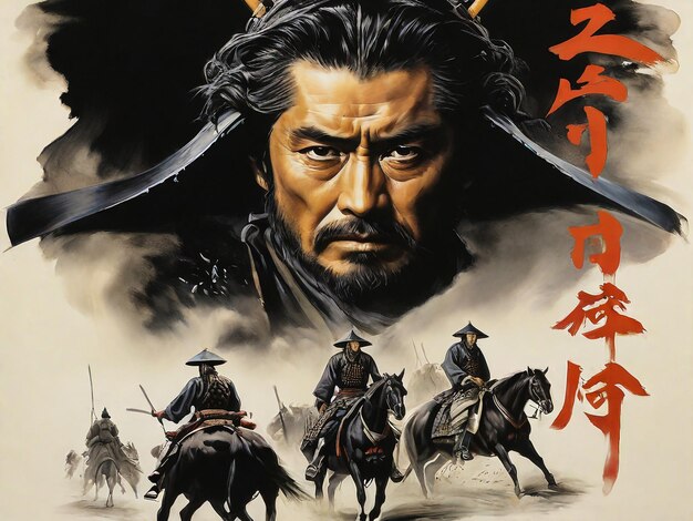 Foto um cartaz para o filme samurai chamado samurai