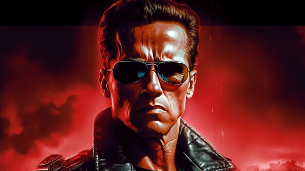 Foto um cartaz para o filme the terminator