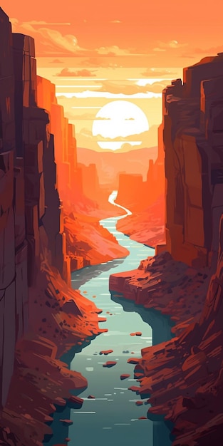 Um cartaz para o Grand Canyon.
