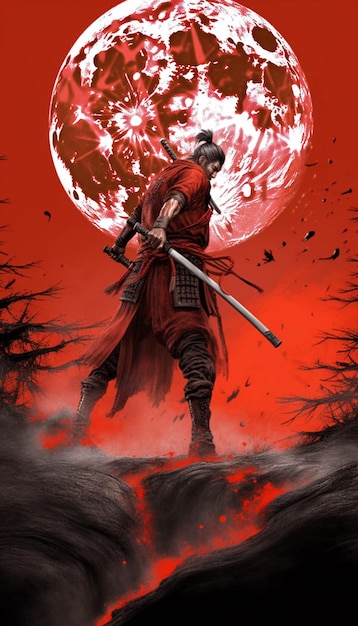 Um cartaz para o livro samurai