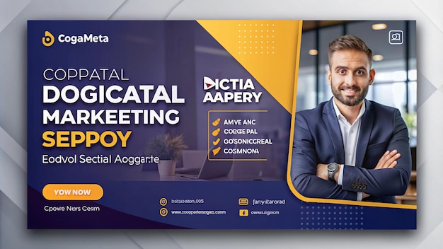 um cartaz para o marketing digital do marketing digital