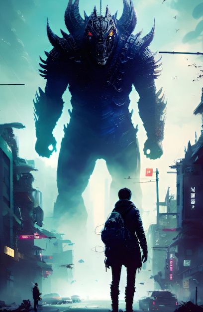 Um cartaz para o monstro do jogo