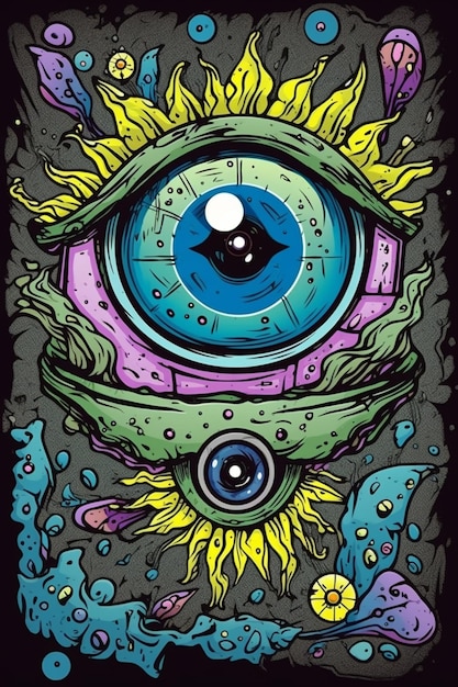 Um cartaz para o olho alienígena.