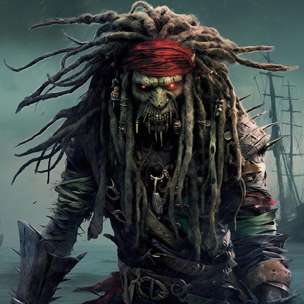 Um cartaz para o pirata morto-vivo