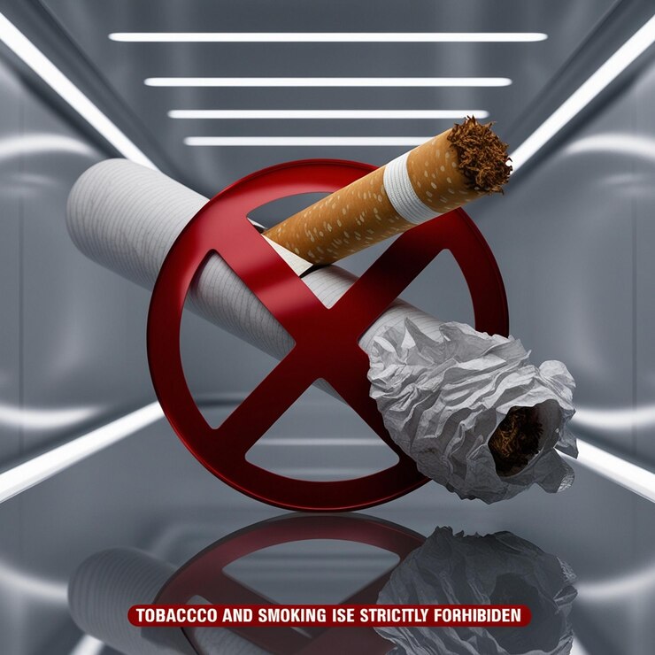 Foto um cartaz para um cigarro e um cigarro com um cigarro nele