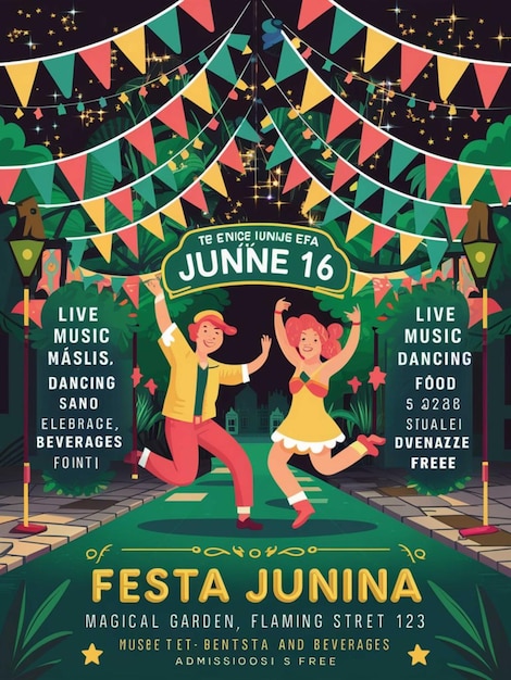 um cartaz para um festival chamado festival