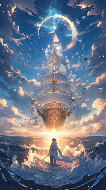 Um cartaz para um filme chamado "O Navio"
