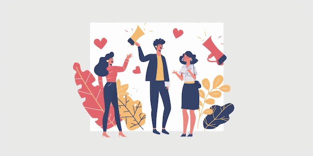 um cartaz para uma família com um casal segurando cartões e um casal mantendo cartões